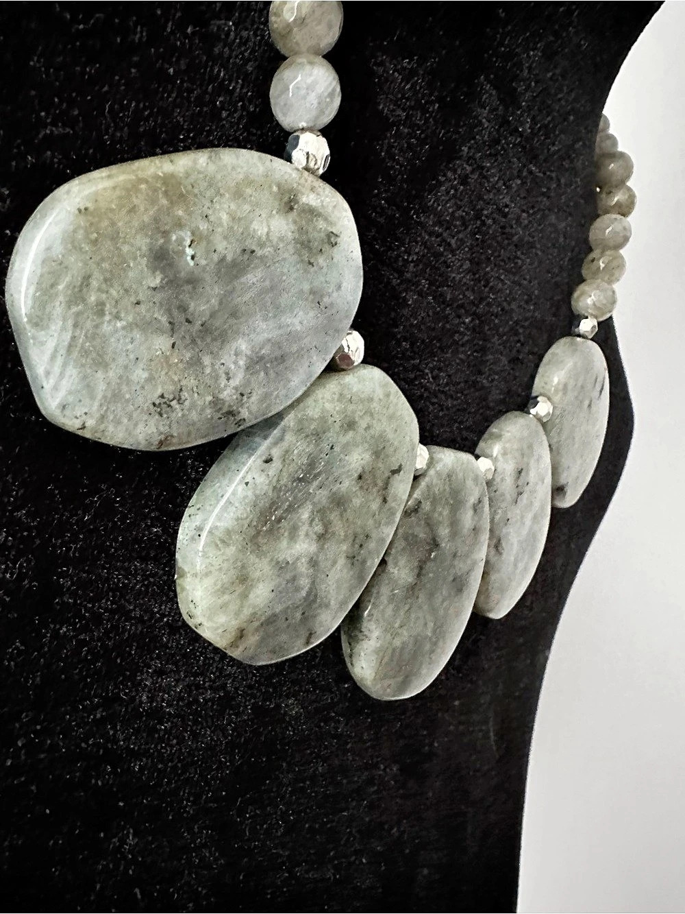 Labradorite Statement Necklace - Picture 5 of 14